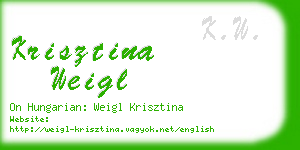 krisztina weigl business card